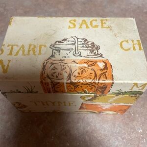 Vintage Family Recipe Box , Full of various family recipes.